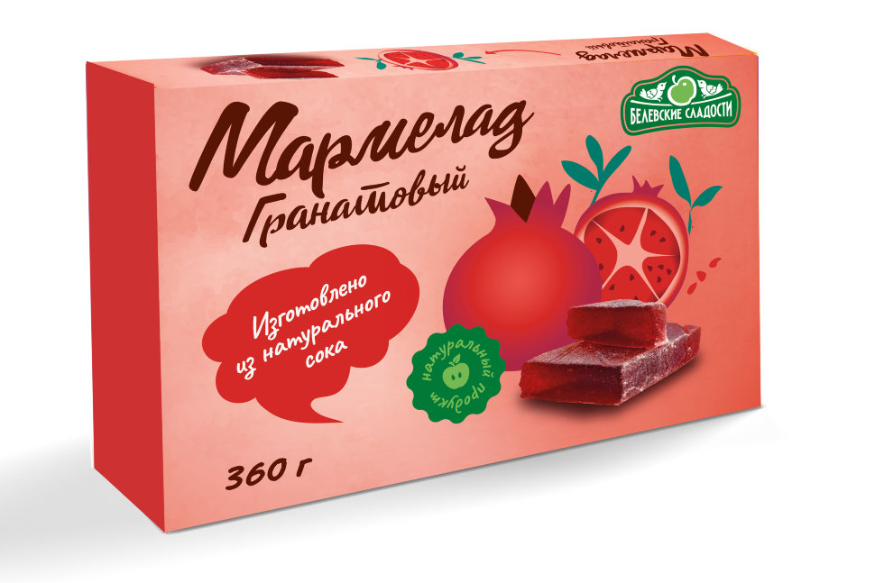  Мармелад  "Гранатовый" белевский 360г  в Рославле