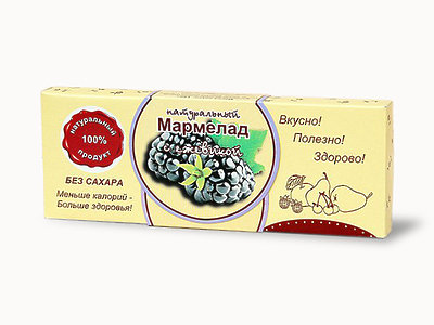 №2 Мармелад натуральный "Ежевика" 140г в Рославле