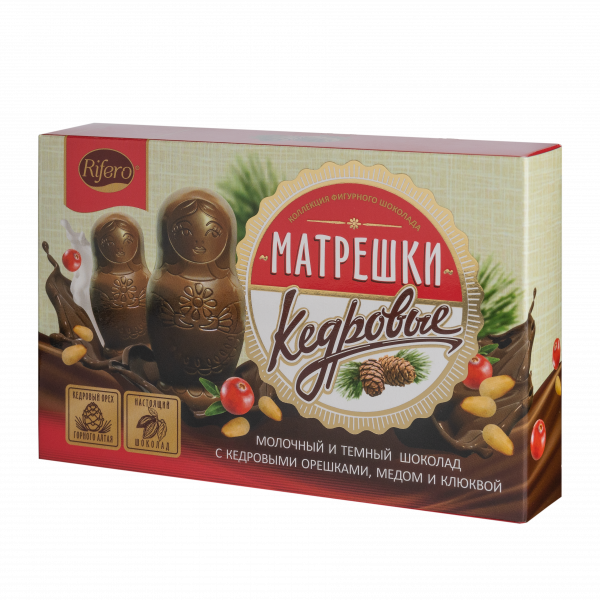 №1 Риф и ко Конфеты "Матрёшки кедровые" 100г           в Рославле
