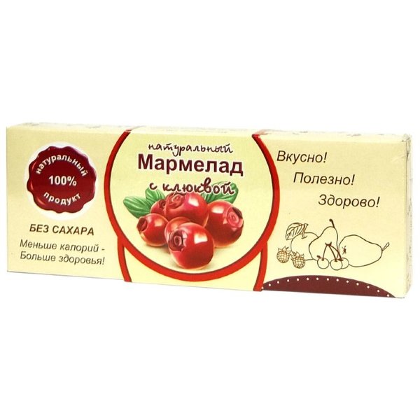 №2 Мармелад натуральный "Клюква" 140г в Рославле