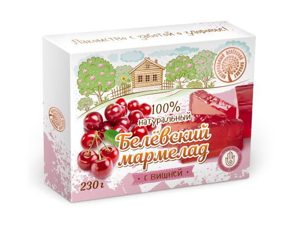 №2 Мармелад белевский "Вишня" 230г в Рославле