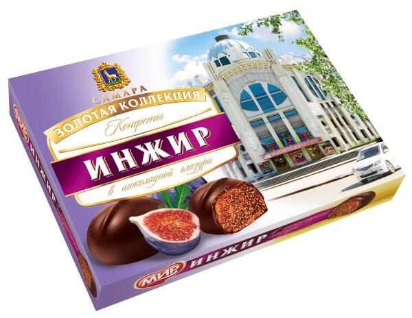 №2 КФ МИР Инжир в шоколадной глазури 160г в Рославле