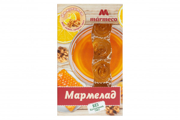 №2 Мармелад "Иммунитет"  Мёд, лимон, грецкий орех, 180г  в Рославле
